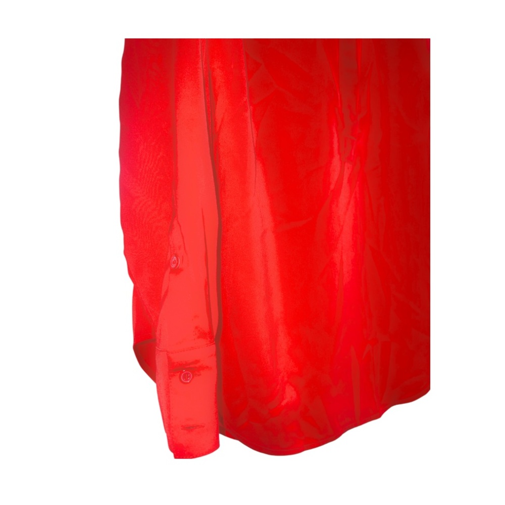 J.Crew Ruby Red Soft Satin Concealed Button Down … - image 2